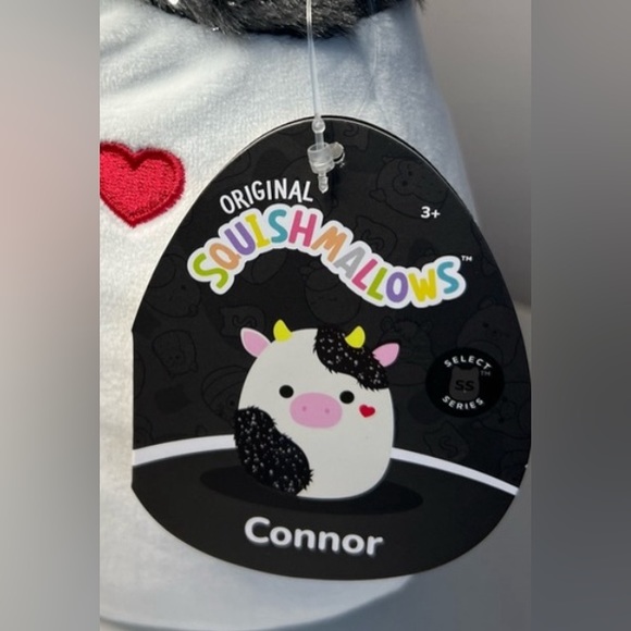 NWT 8” Connor the Cow 🐄 Squishmallow — Valentine's Day ❤️ Select Series! - Picture 5 of 6